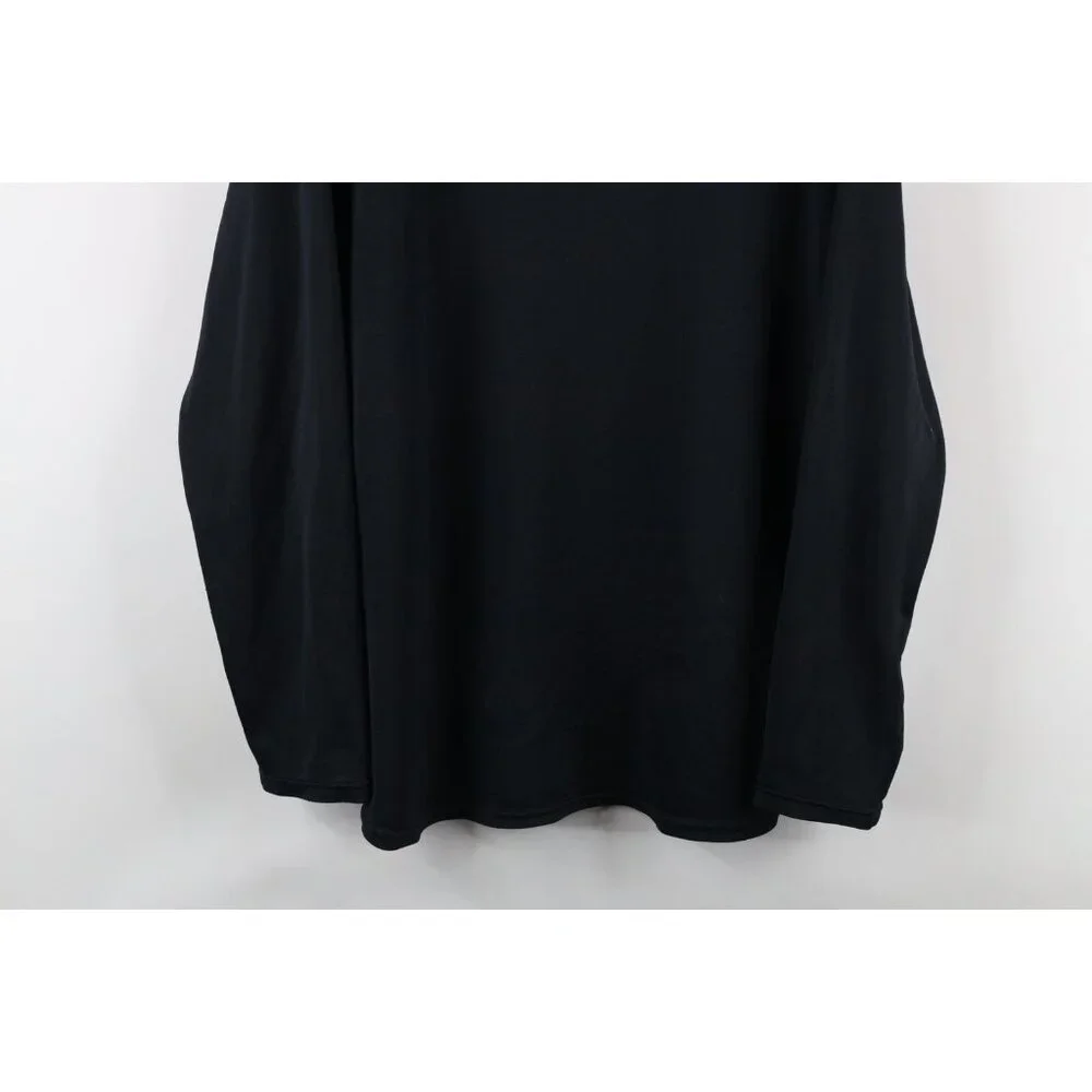 Vintage Nike Mens XL Travis Scott Mini Swoosh Knit Long Sleeve T-Shirt Black - Picture 3 of 15